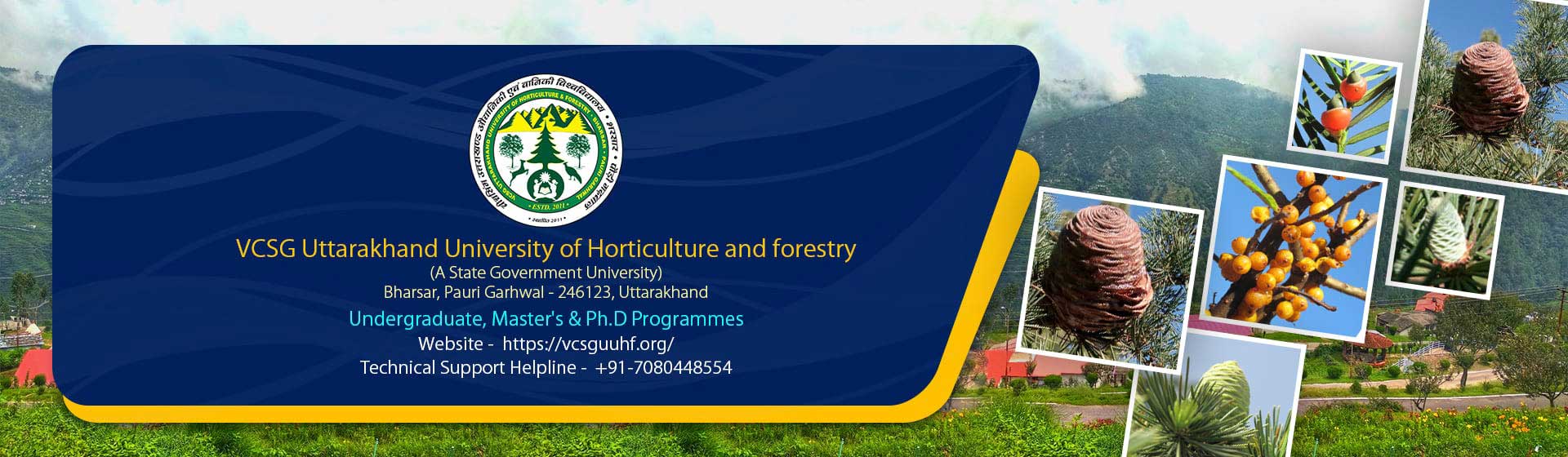 VCSG Uttarakhand University of Horticulture and forestry