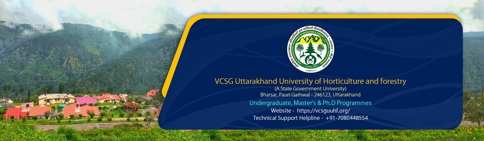 VCSG Uttarakhand University of Horticulture and forestry